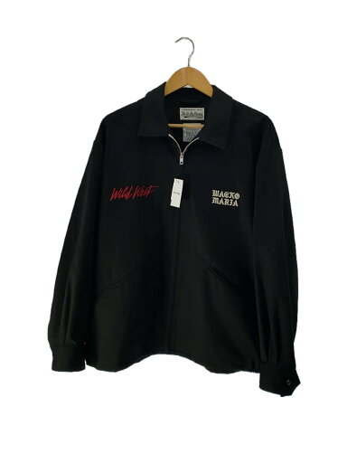 【中古】WACKO MARIA◆ジャケット/M/コットン/BLK/無地【メンズウェア】 【中古】WACKO MARIA◆ジャケット/M/コットン/BLK/無地【メンズウェア】