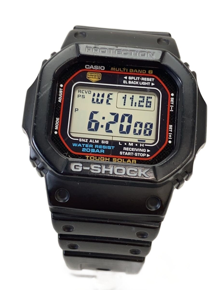【中古】CASIO◆ソーラー腕時計・G-SHOCK/デジタル/BLK/? NULL ?【服飾雑貨他】
