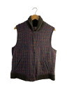 【中古】Raw-tex/×Moorbrook/ニットベスト(厚手)/M/ウール/GRY【メンズウェア】