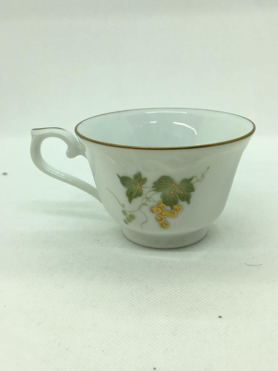 【中古】Noritake◆カップ&ソーサー/4点セット/WHT/金葡萄【キッチン用品】