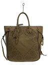 【中古】COACH◆トートバッグ/レザー/BEG【バッグ】