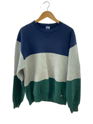 【中古】RUSSELL ATHLETIC◆90s/USA製/前V/コットン×ポリエステル/薄ヨゴレ有/スウェット/L/マルチカラー//【メンズウェア】 【中古】RUSSELL ATHLETIC◆90s/USA製/前V/コットン×ポリエステル/薄ヨゴレ有/スウェット/L/マルチカラー//【メンズウェア】