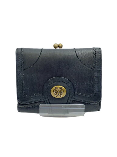 【中古】ANNA SUI◆3つ折り財布/レザー/BLK/レディース【服飾雑貨他】 【中古】ANNA SUI◆3つ折り財布/レザー/BLK/レディース【服飾雑貨他】