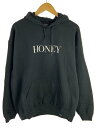 【中古】HONEY FITZ/パーカー/--/コットン/ブラック【メンズウェア】