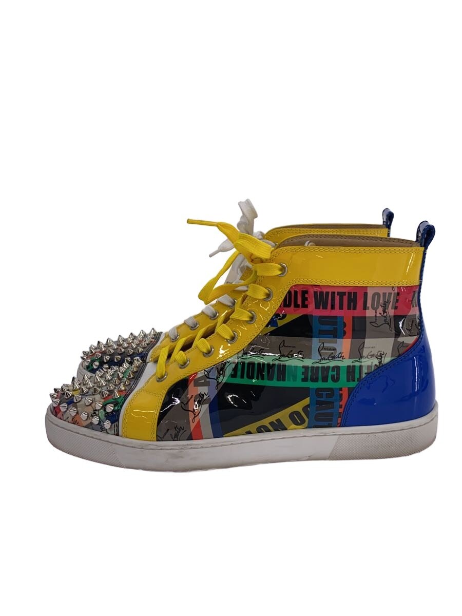【中古】Christian Louboutin◆ハイカットスニーカー/41.5/マルチカラー/PVC//【シューズ】