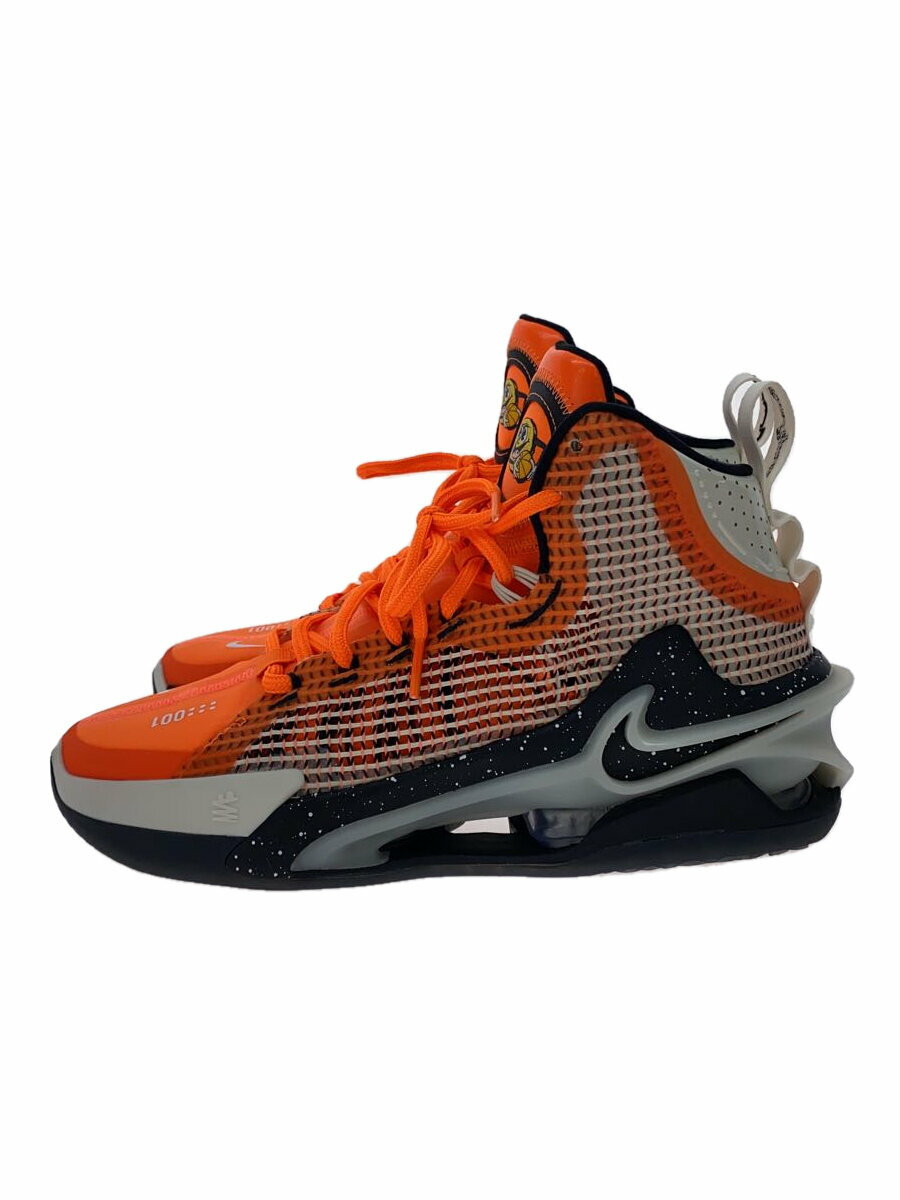 【中古】NIKE◆AIR ZOOM G.T JUMP_エア ズーム G.T ジャンプ/26.5cm/ORN//【シューズ】