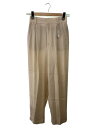 【中古】6(ROKU) BEAUTY & YOUTH UNITED ARROWS◆22SS/GEORGETTE TUCK PANTS 2/32/IVO/8614...