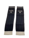 【中古】CHANEL◆クルーズコレクション/レッグウォーマー/ポリエステル/BLK/レディース/aa9804//【服飾雑貨他】