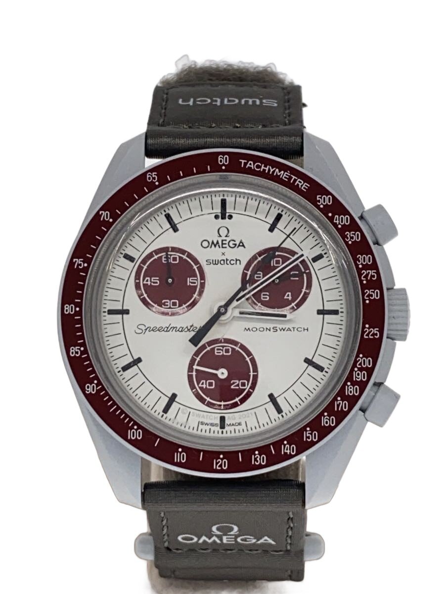 【中古】OMEGA◆OMEGA×SWATCH_ムーンス�
