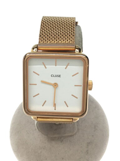 【中古】CLUSE◆クォーツ腕時計/アナログ/ステンレス/WHT/GLD/SS/電池切れ【服飾雑貨他】 【中古】CLUSE◆クォーツ腕時計/アナログ/ステンレス/WHT/GLD/SS/電池切れ【服飾雑貨他】