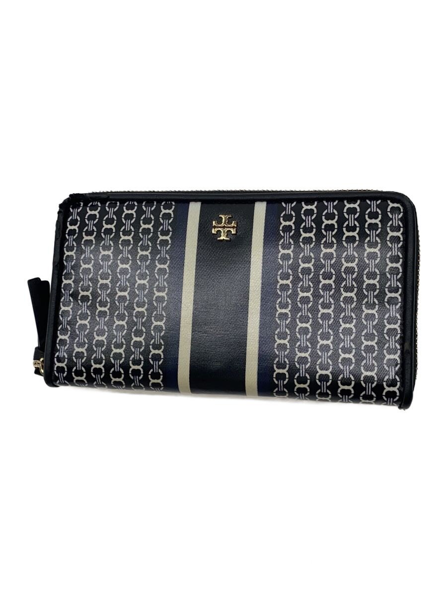 【中古】TORY BURCH◆長財布/PVC/ネイヒー/総柄/レディース//【服飾雑貨他】