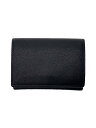 【中古】SAINT LAURENT◆3つ折り財布/レザー/BLK/レディース/ロゴ擦れ/内側変色【服飾雑貨他】(4)