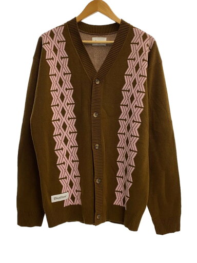 【中古】Butter Goods◆カーディガン(薄手)/M/アクリル/ブラウン【メンズウェア】 【中古】Butter Goods◆カーディガン(薄手)/M/アクリル/ブラウン【メンズウェア】