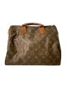【中古】LOUIS VUITTON◆1)スピーディ30_モノグラム・キャンバス_BRW/PVC/BRW/モノグラム【バッグ】