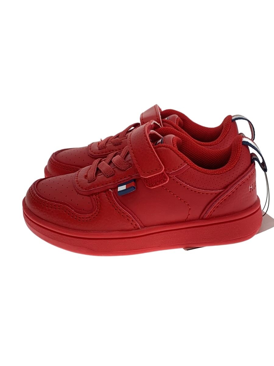 【中古】TOMMY HILFIGER◆キッズ靴/15cm/スニーカー/RED/TH100999//【キッズ】