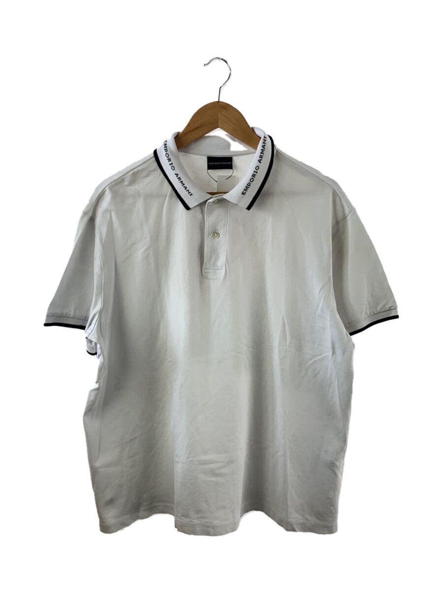 【中古】EMPORIO ARMANI◆ポロシャツ/--/コットン/WHT/3K1FA41JPTZ//【メンズウェア】