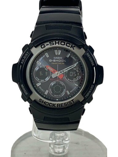 【中古】CASIO◆ソーラー腕時計・G-SHOCK/デジアナ/BLK【服飾雑貨他】 【中古】CASIO◆ソーラー腕時計・G-SHOCK/デジアナ/BLK【服飾雑貨他】