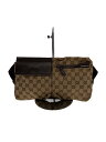 【中古】GUCCI◆ウエストバッグ_GGキャンバス/キャンバス/BRW【バッグ】