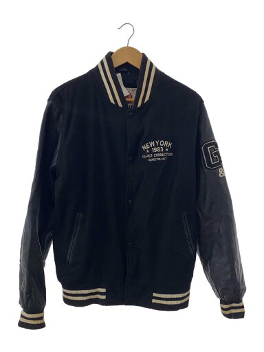 【中古】GU613 COLLEGE/スタジャン/L/ポリエステル/BLK/無地【メンズウェア】 【中古】GU613 COLLEGE/スタジャン/L/ポリエステル/BLK/無地【メンズウェア】