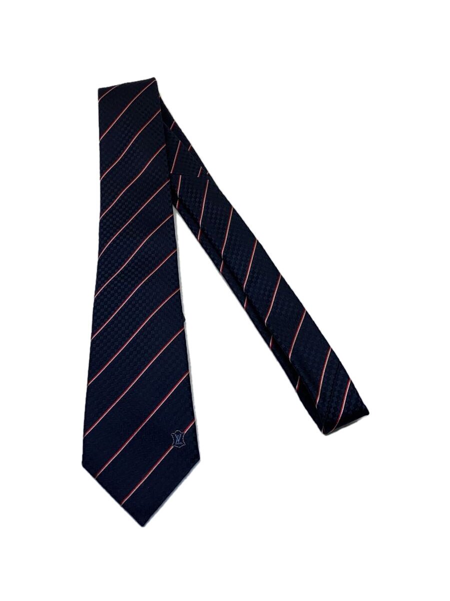 LOUIS VUITTON - 【中古】LOUIS VUITTON◆ネクタイ/シルク/NVY/メンズ【服飾雑貨他】