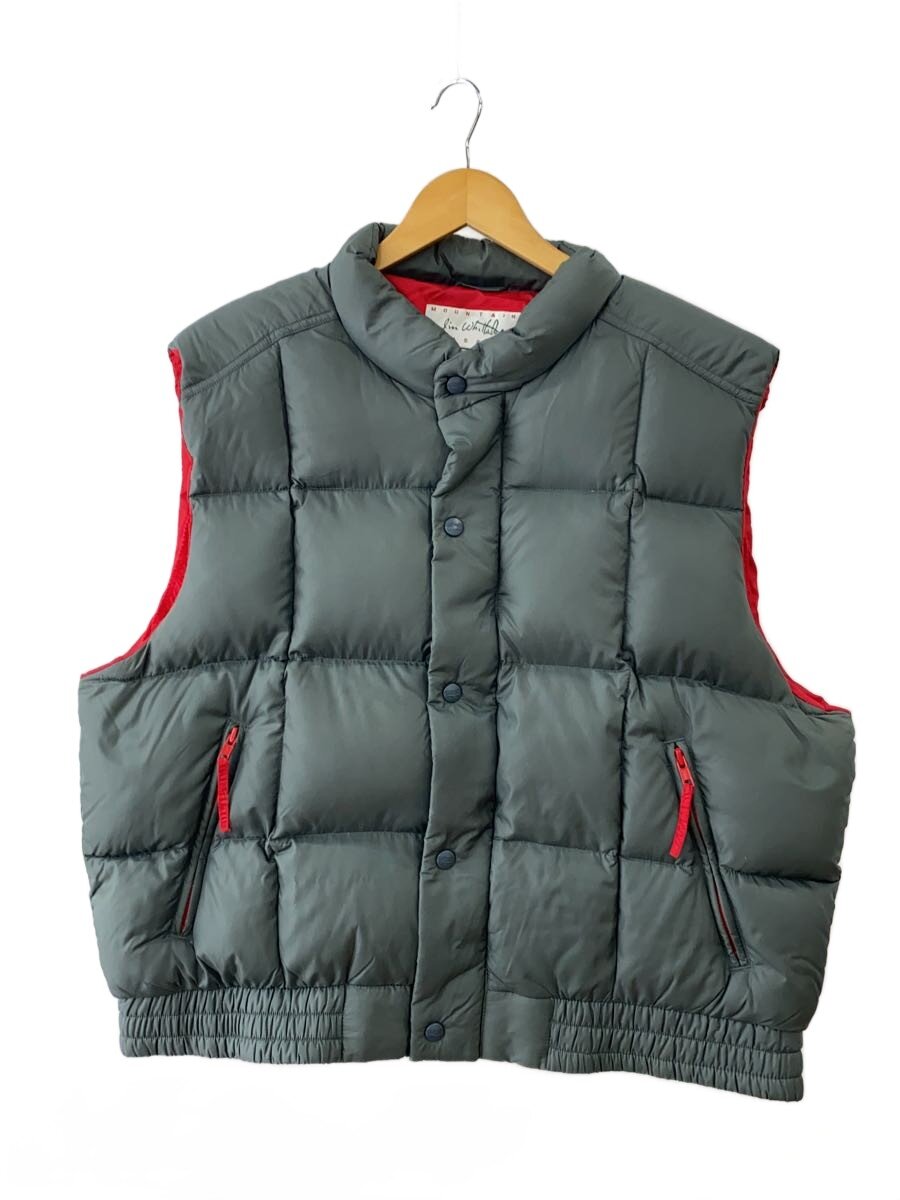 【中古】L.L.Bean◆L.L.Bean×JIM whittaker/90s/ダウンベスト/SIZE:XL/ナイロン/グレー×レッド【メンズウェア】