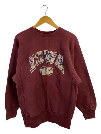 【中古】Champion◆スウェット/XL/コットン/ボルドー/90s/トリコタグ/iowa/目無し【メンズウェア】 【中古】Champion◆スウェット/XL/コットン/ボルドー/90s/トリコタグ/iowa/目無し【メンズウェア】