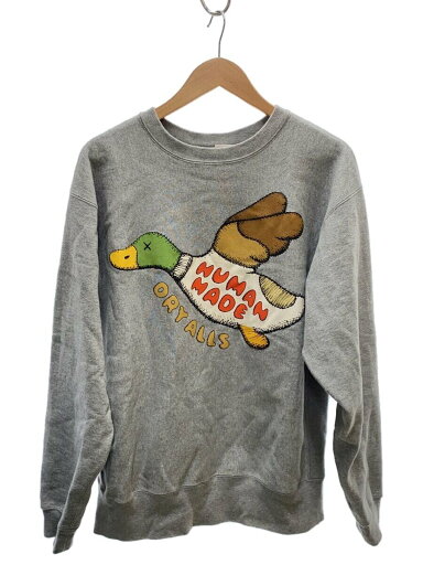 【中古】HUMAN MADE◆スウェット/XL/コットン/GRY【メンズウェア】 【中古】HUMAN MADE◆スウェット/XL/コットン/GRY【メンズウェア】