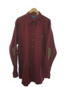 【中古】PENDLETON◆長袖シャツ/XL/ウール/BRD/無地【メンズウェア】