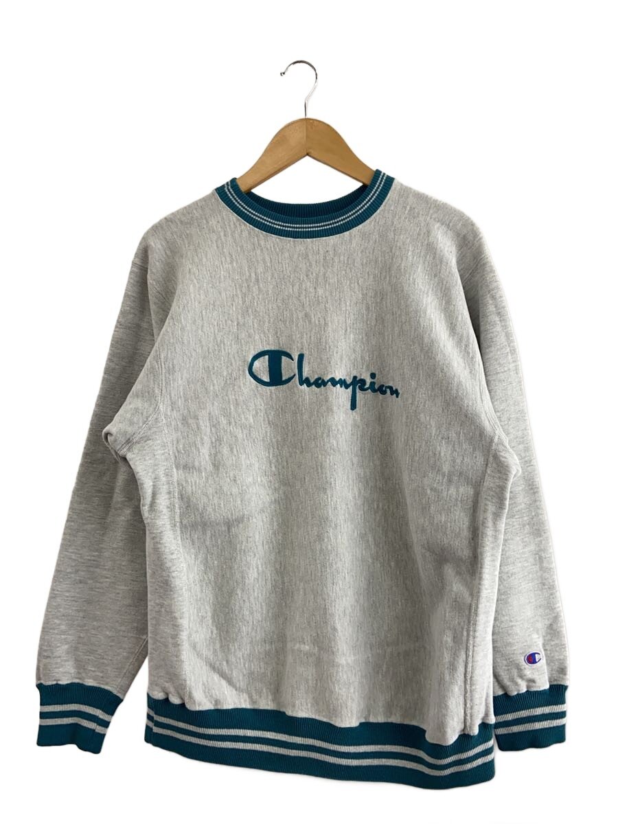 Champion◆90s/リバースウィーブ/トリムライン/USA製/スウェット/XL/コットン/GRY//