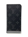 【中古】LOUIS VUITTON◆ルイヴィトン/小物/--/BLK/総柄/メンズ【服飾雑貨他】