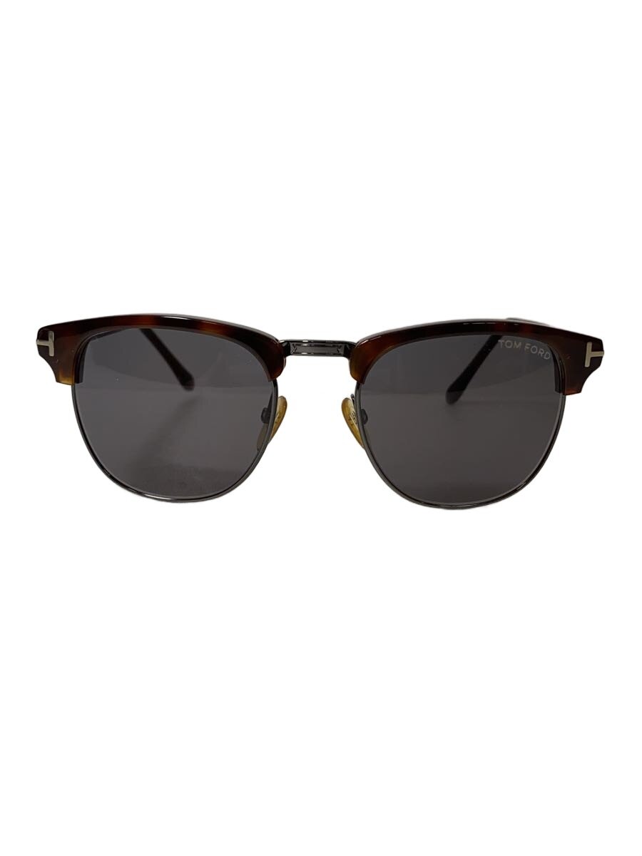 【中古】TOM FORD◆サングラス/ウェリントン/プラスチック/BR...(4.0)