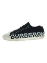 【中古】BURBERRY◆ローカットスニーカー/40/BLK/ラークホール ロースニーカー【シューズ】