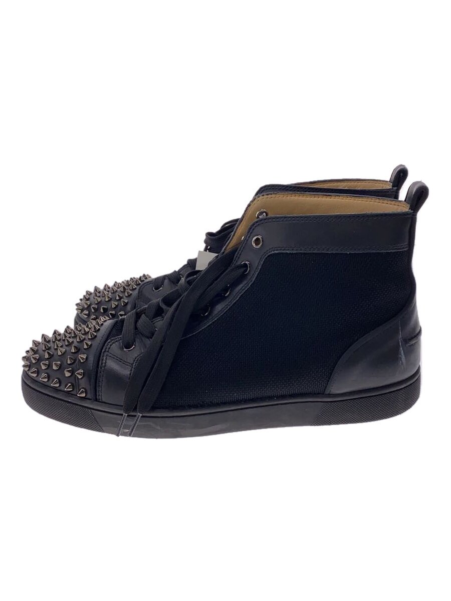 【中古】Christian Louboutin◆ハイカットスニーカー/43/BLK【シューズ】