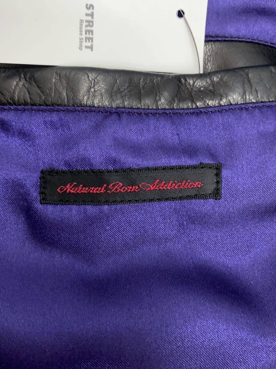 【中古】レザージャケット・ブルゾン/48/牛革/BLK/791-1102/natural born addicti【メンズウェア】