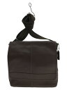 【中古】COACH◆ショルダーバッグ_オールレザー/レザー/BRW/無地【バッグ】