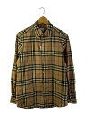 【中古】BURBERRY◆長袖シャツ/S/コットン/BEG/チェック/8020863【メンズウェア】