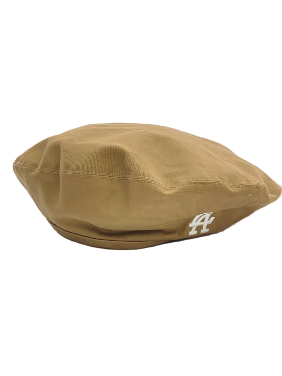 【中古】NEW ERA◆ベレー帽/L/コットン/BEG/レディース【服飾雑貨他】