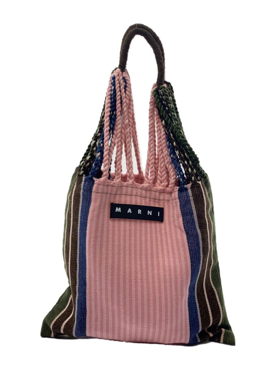【中古】MARNI◆バッグ/--/マルチカラー/ストライプ【バッグ】