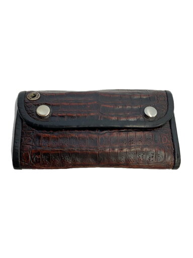 【中古】BILL WALL LEATHER◆shiay blood red/レッドアリゲーターウォレット/長財布/クロコ/レザー/BRW/メンズ【服飾雑貨他】 【中古】BILL WALL LEATHER◆shiay blood red/レッドアリゲーターウォレット/長財布/クロコ/レザー/BRW/メンズ【服飾雑貨他】