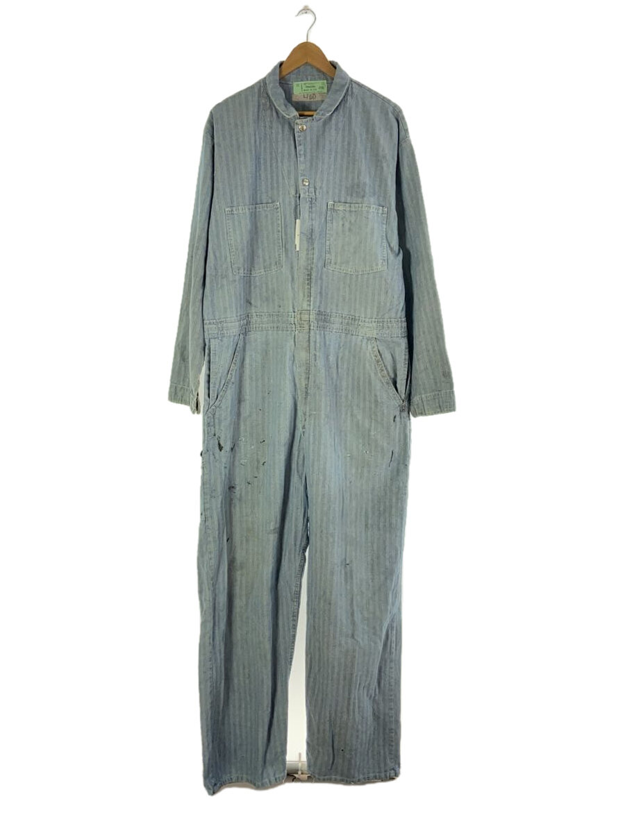 【中古】UNIVERSAL OVERALL◆ヘリンボーン/つなぎ/オールインワン/メンズ衣料/50/コットン/IDG/インディゴ【メンズウェア】