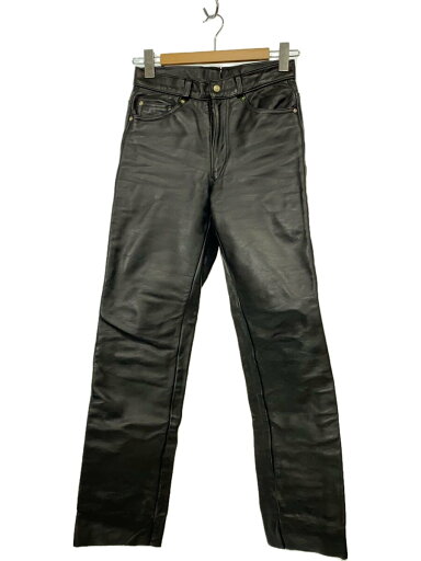 【中古】Schott◆ボトム/28/牛革/BLK【メンズウェア】 【中古】Schott◆ボトム/28/牛革/BLK【メンズウェア】