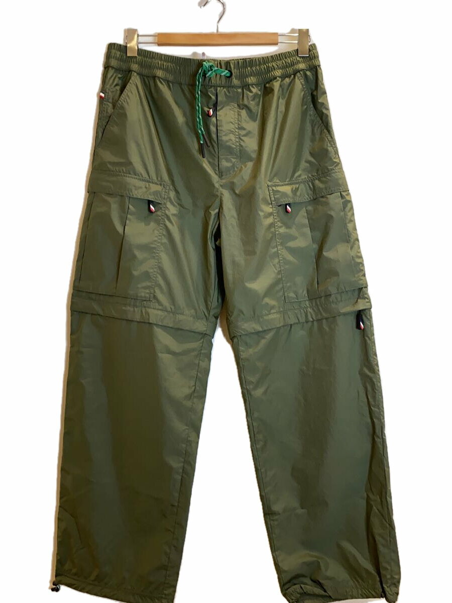 【中古】MONCLER GRENOBLE◆24SS/Convertible Cargo Pant/カーゴパンツ/M/ナイロン/KHK【メンズウェア】