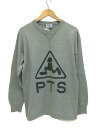 【中古】PLENTY TOUGH SPORT/カットソー/L/コットン/GRY【メンズウェア】