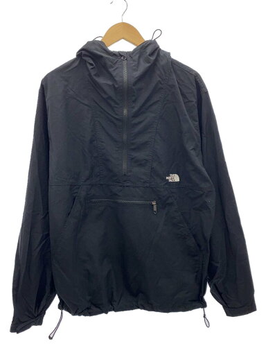 【中古】THE NORTH FACE◆COMPACT ANORAK_コンパクトアノラック/XL/ナイロン/BLK/無地【メンズウェア】 【中古】THE NORTH FACE◆COMPACT ANORAK_コンパクトアノラック/XL/ナイロン/BLK/無地【メンズウェア】