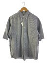 【中古】TOMORROWLAND◆半袖シャツ/M/コットン/BLU/ストライプ/63-05-32-05105//【メンズウェア】(4)