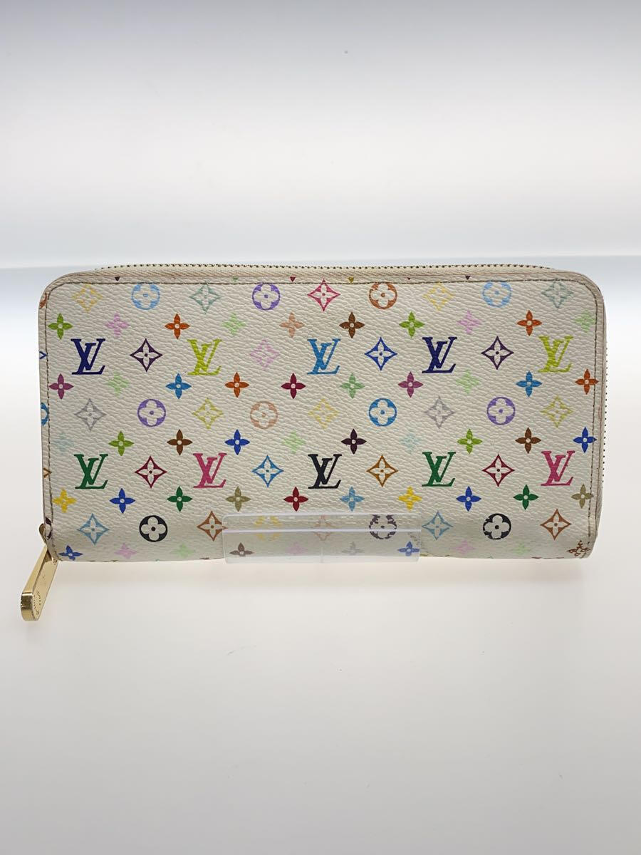 【中古】LOUIS VUITTON◆長財布/レザー/WHT/総柄/レディース/M60241【服飾雑貨他】
