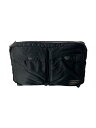 【中古】PORTER◆ウエストバッグ/ナイロン/BLK/無地【バッグ】