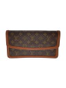 【中古】LOUIS VUITTON◆ポシェット・ダムPM_モノグラム・キャンバス_BRW/PVC/BRW/総柄【バッグ】