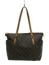 【中古】LOUIS VUITTON◆トータリーMM_モノグラム_BRW/PVC/BRW【バッグ】