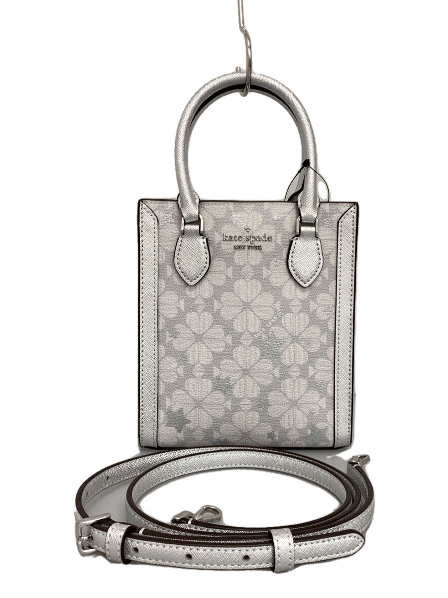 楽天2nd STREET 楽天市場店【中古】kate spade new york◆ショルダーバッグ/レザー/SLV/総柄【バッグ】